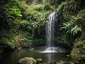 Peaceful waterfall