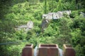 Secluded houses on the bank of the Tarn river, France