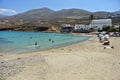 Secluded sandy beach at the remote but idyllic Greek island of Kassos