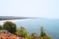 Secluded and Serene Bhandarpule Beach, Ganpatipule, Ratnagiri, India... Royalty Free Stock Photo