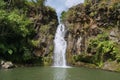 Secluded tropical waterfall