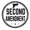 Second amendment sign or stamp