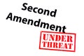 Second Amendment Under Threat Royalty Free Stock Photo