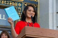 Second annual Women`s Equality Day Rally held on the steps of City Hall, San Francisco