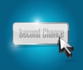Second chance button illustration design Royalty Free Stock Photo