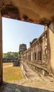 Second enclosure wall, Angkor Wat, Siem Reap, Cambodia. Royalty Free Stock Photo