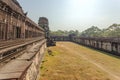 Second enclosure wall, Angkor Wat, Siem Reap, Cambodia. Royalty Free Stock Photo