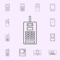 second generation of mobile phones icon. Generation icons universal set for web and mobile