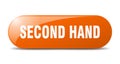second hand button. second hand sign. key. push button. Royalty Free Stock Photo