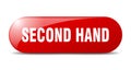 second hand button. second hand sign. key. push button. Royalty Free Stock Photo