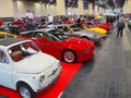 Second hands cars for sale in trade fair for collectors of vintage and luxury models