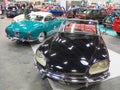 Second hands cars for sale in trade fair for collectors of vintage and luxury models