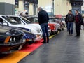 Second hands cars for sale in trade fair for collectors of vintage and luxury models