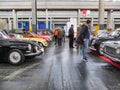 Second hands cars for sale in trade fair for collectors of vintage and luxury models