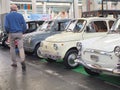 Second hands cars for sale in trade fair for collectors of vintage and luxury models