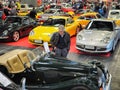 Second hands cars for sale in trade fair for collectors of vintage and luxury models