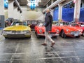 Second hands cars for sale in trade fair for collectors of vintage and luxury models