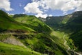 Transfagarasan road on Fagaras mountain , Romania