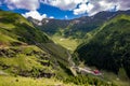 Transfagarasan road on Fagaras mountain , Romania Royalty Free Stock Photo