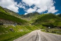 Transfagarasan road on Fagaras mountain , Romania Royalty Free Stock Photo