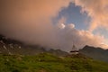 Transfagarasan road on Fagaras mountain , Romania Royalty Free Stock Photo