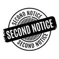 Second Notice rubber stamp