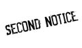 Second Notice rubber stamp