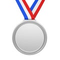 Second Place Silver Medal Isolated