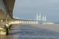 Second Severn Crossing, bridge over Bristol Channel between England and Wales. Five Kilometres or Three and one third miles long Royalty Free Stock Photo