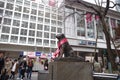 Hachiko bronze statue near to Shibuya station