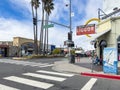 Second Street, Long Beach-corner Glendora and 2nd Royalty Free Stock Photo