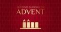 Second Sunday of Advent Background Illustration Design