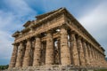 Second temple of Hera at Paestum archaeological site, Italy Royalty Free Stock Photo