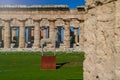 Second Temple of Hera in Paestum Royalty Free Stock Photo