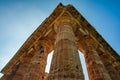 Second Temple of Hera in Paestum, Royalty Free Stock Photo