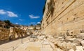 Second Temple period Jerusalem main street archeological park along Western Wall of Temple Mount walls in Jerusalem, Israel