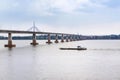 Second thai lao friendship bridge across the mekong river on mukdahan, thailand