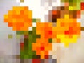 A second to none engaging geometric design of colorful pattern of squares