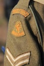 Second World War II dutch soldier uniform detail