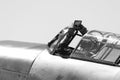 Second world war II pilot in cockpit