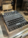 Second World War Museum in Gdansk Poland - the encrypting enigma machine Royalty Free Stock Photo