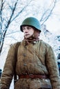 Second World War. A portrait of a soldier