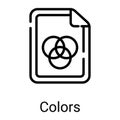 Secondary color line icon