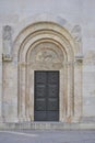 Secondary entrance in cathedral Royalty Free Stock Photo