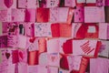 Secondary school students make Valentine cards