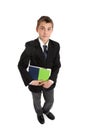 Secondary student carrying text books Royalty Free Stock Photo