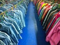 The Secondhand clothes in the market Royalty Free Stock Photo