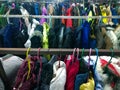 The Secondhand clothes in the market Royalty Free Stock Photo