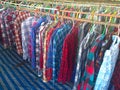 The Secondhand clothes in the market Royalty Free Stock Photo
