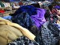 The Secondhand clothes in the market Royalty Free Stock Photo